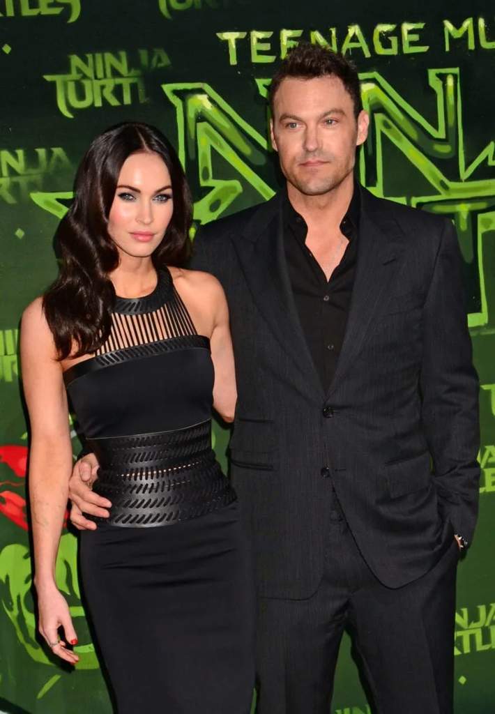 Aktor Brian Austin Green dan Megan Fox saat menghadiri acara karpet merah bersama sebelum perceraian mereka.