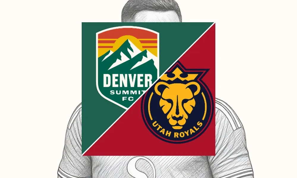 Pemain Denver Summit merayakan kemenangan dramatis atas Utah Royals di Centennial Stadium