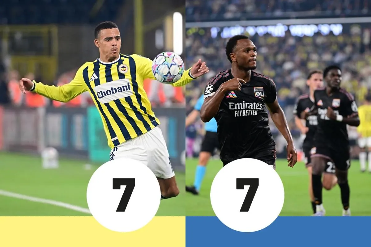 Mason Greenwood dan Lois Openda bersinar saat Fenerbahce imbang lawan Lyon
