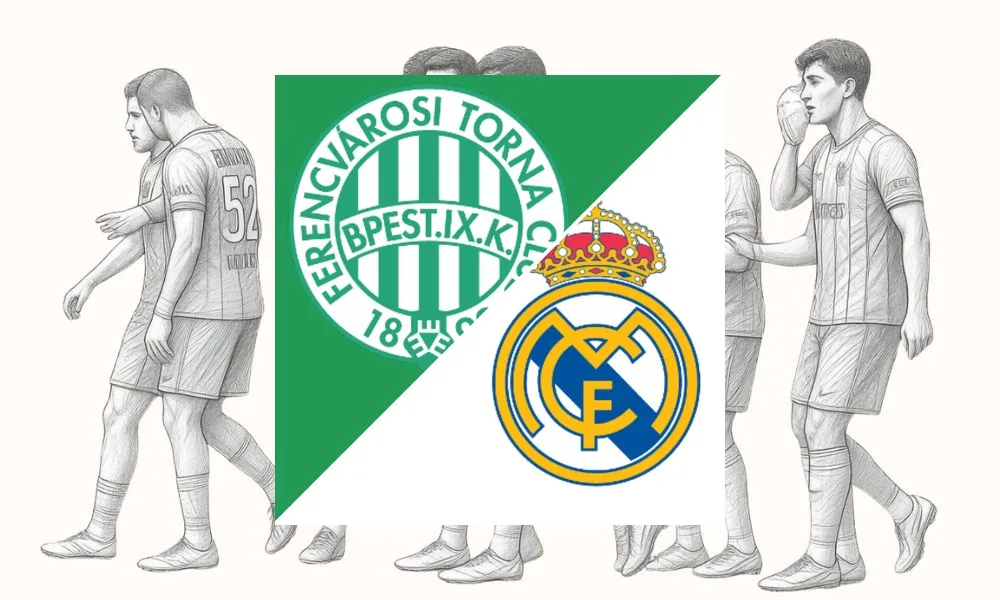 Aksi para pemain Real Madrid saat bertandang ke markas Ferencvaros di Groupama Arena