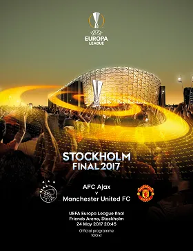 Pemain Manchester United merayakan kemenangan trofi UEFA Europa League 2017