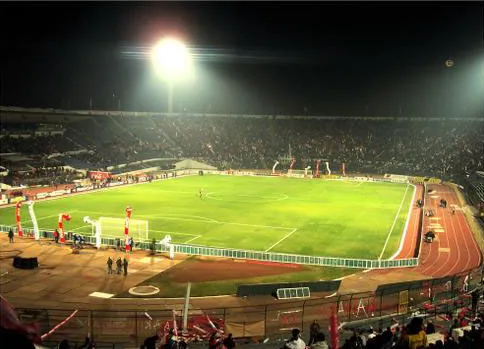 Pertandingan final Copa Sudamericana antara Colo-Colo vs Pachuca di Stadion Nasional Santiago