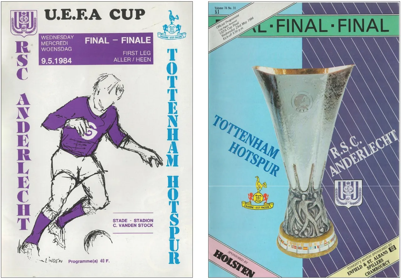 Momen bersejarah final UEFA Cup 1984 antara Tottenham Hotspur vs Anderlecht