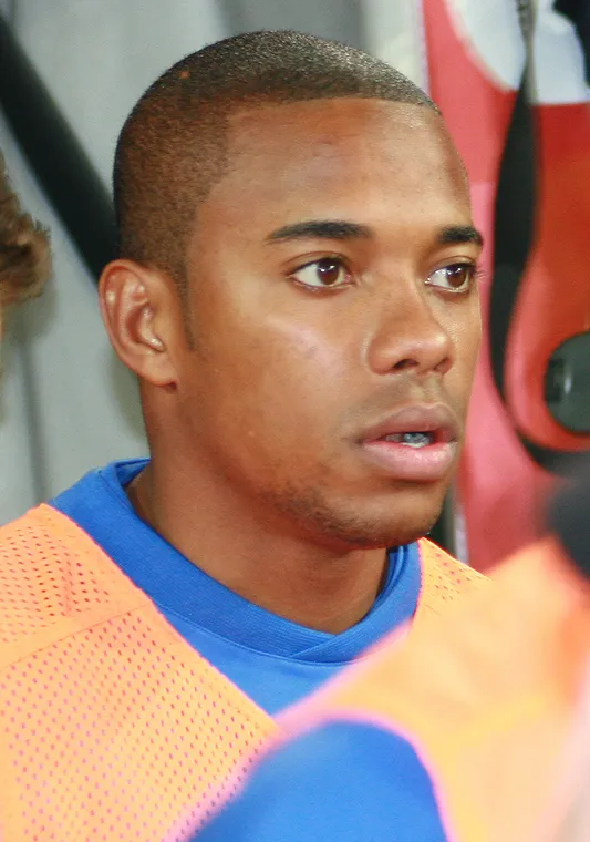 Mantan pemain tim nasional Brasil Robinho saat berada di lapangan