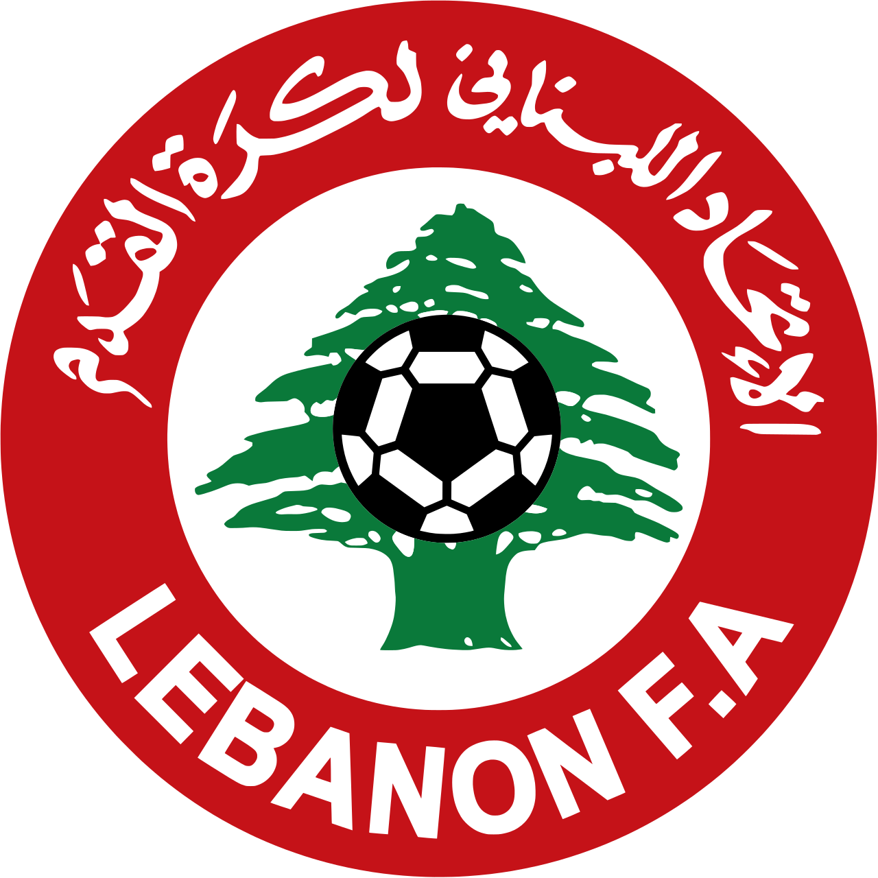 Kantor dan logo Lebanese Football Association di Beirut
