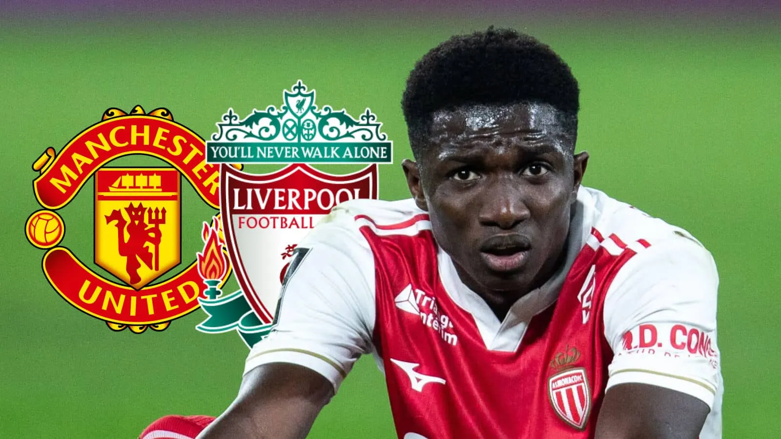 Gelandang Monaco Lamine Camara menjadi incaran Liverpool dan Manchester United