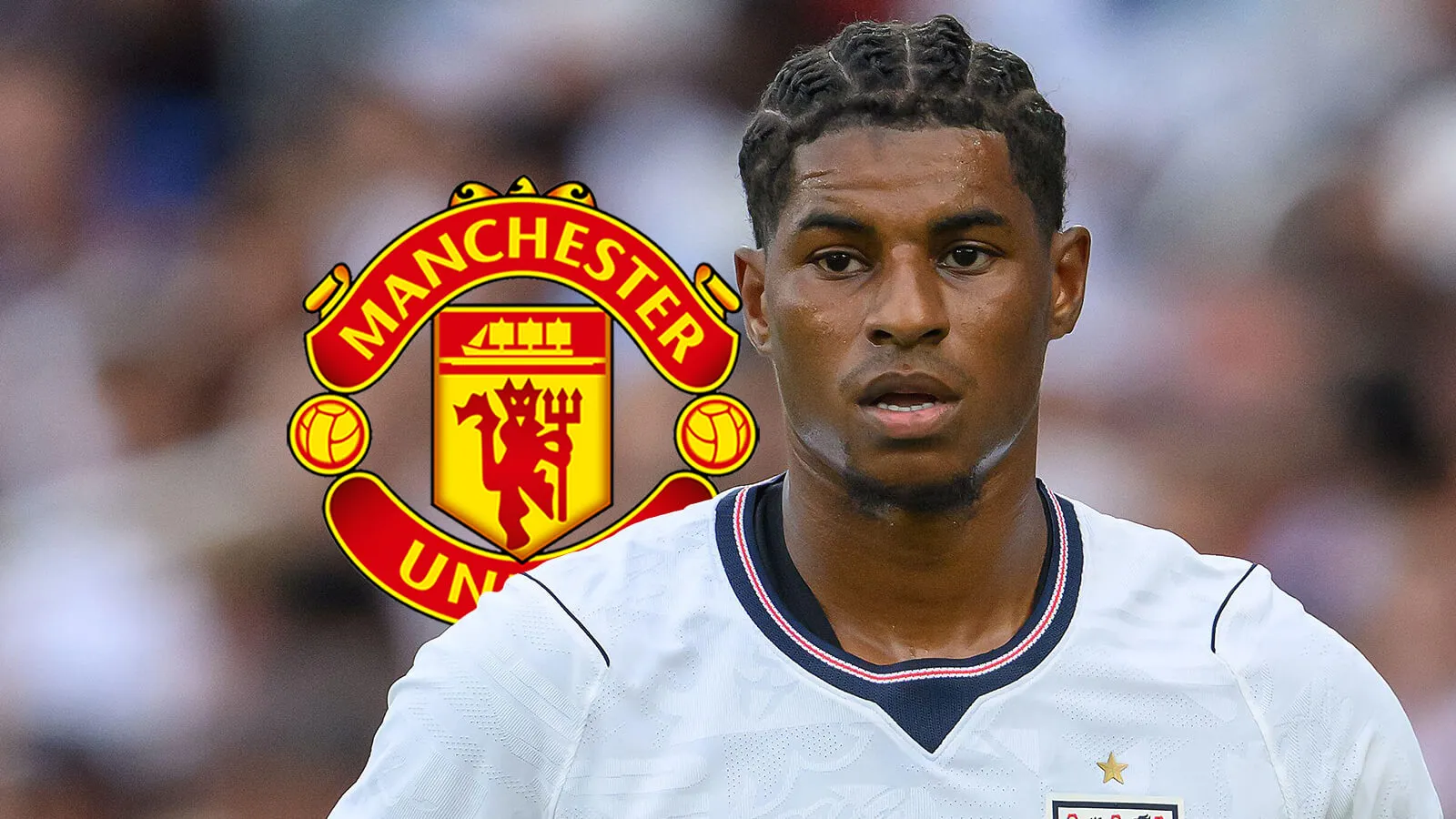Marcus Rashford mengenakan nomor punggung 14 di sesi latihan Manchester United