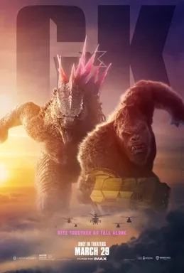 Aksi Godzilla dan Kong dalam film Godzilla x Kong The New Empire