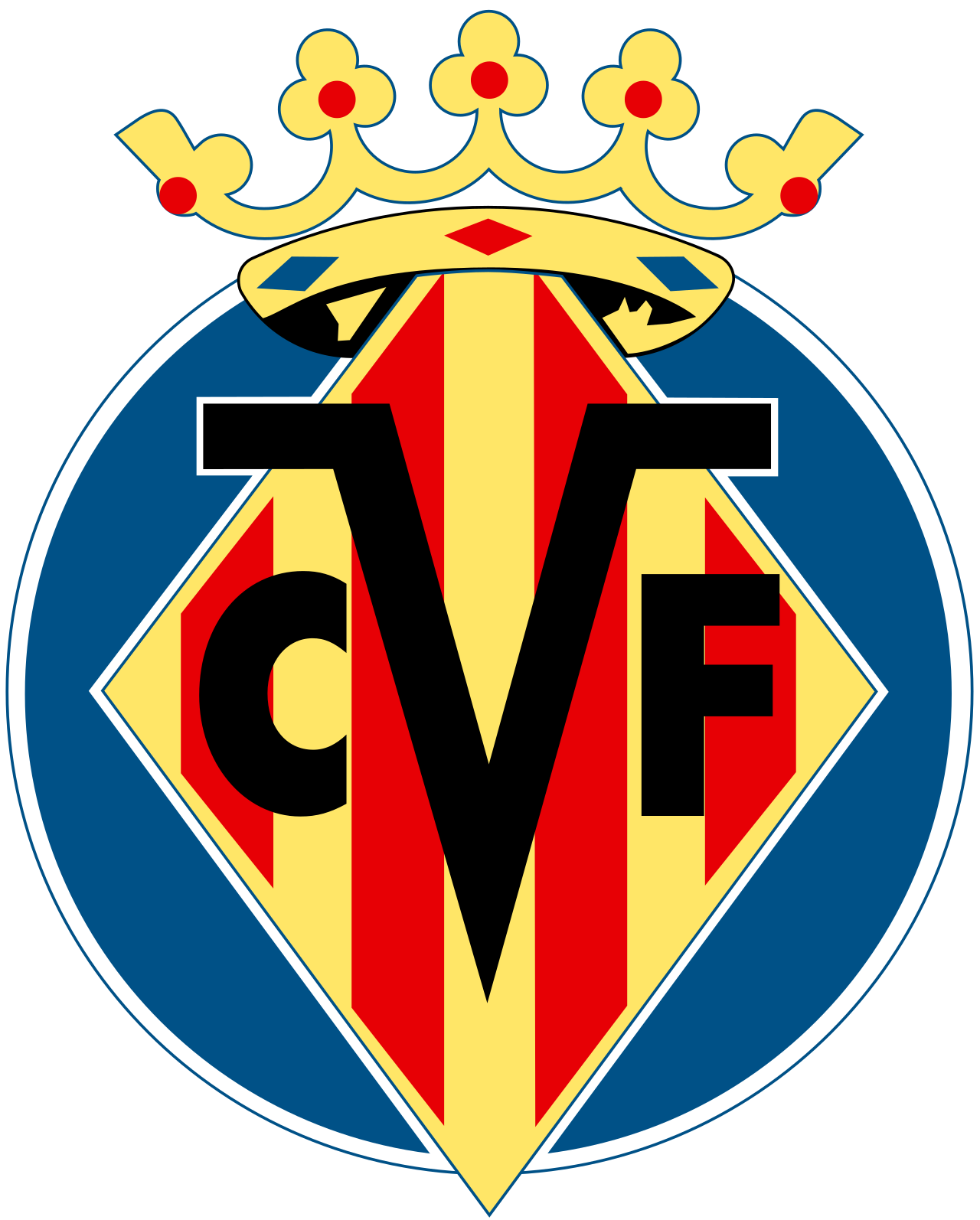 Pemain Villarreal CF merayakan kemenangan di lapangan hijau stadion