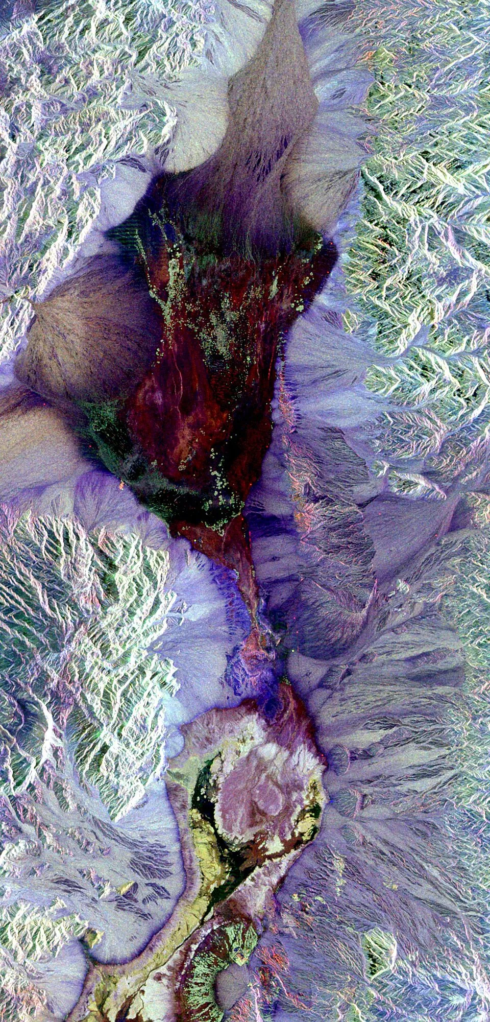 Visualisasi satelit penginderaan jauh remote sensing memantau permukaan bumi dari angkasa