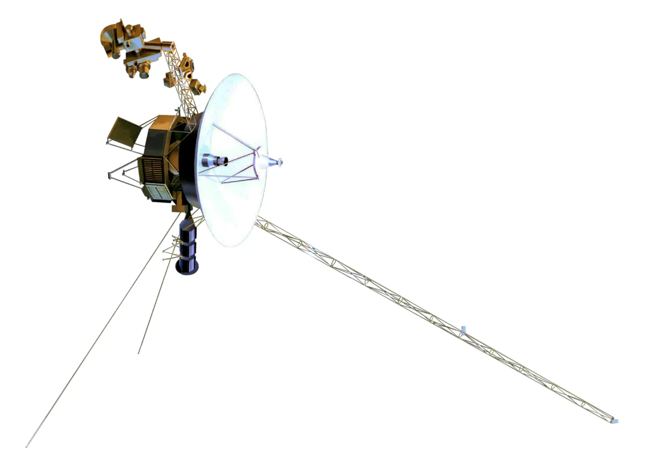 Ilustrasi wahana antariksa Voyager 1 meluncur di luar angkasa