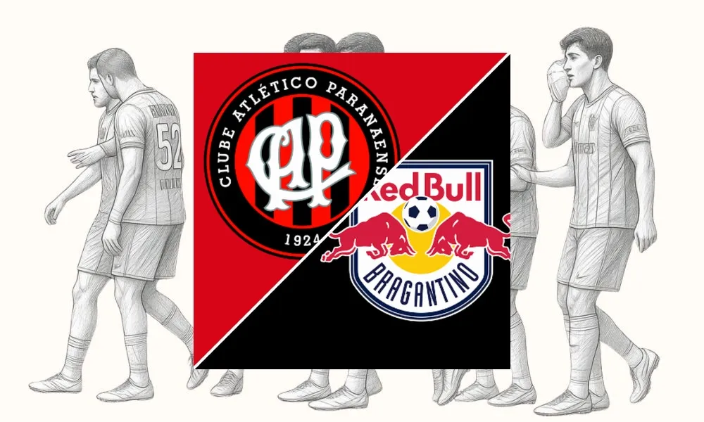 Ilustrasi pertandingan Athletico-PR vs Red Bull Bragantino di Brazil Serie A di Arena da Baixada