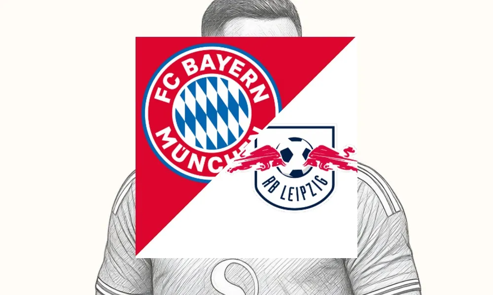 Ilustrasi pertandingan Bayern Munich vs RB Leipzig di Allianz Arena