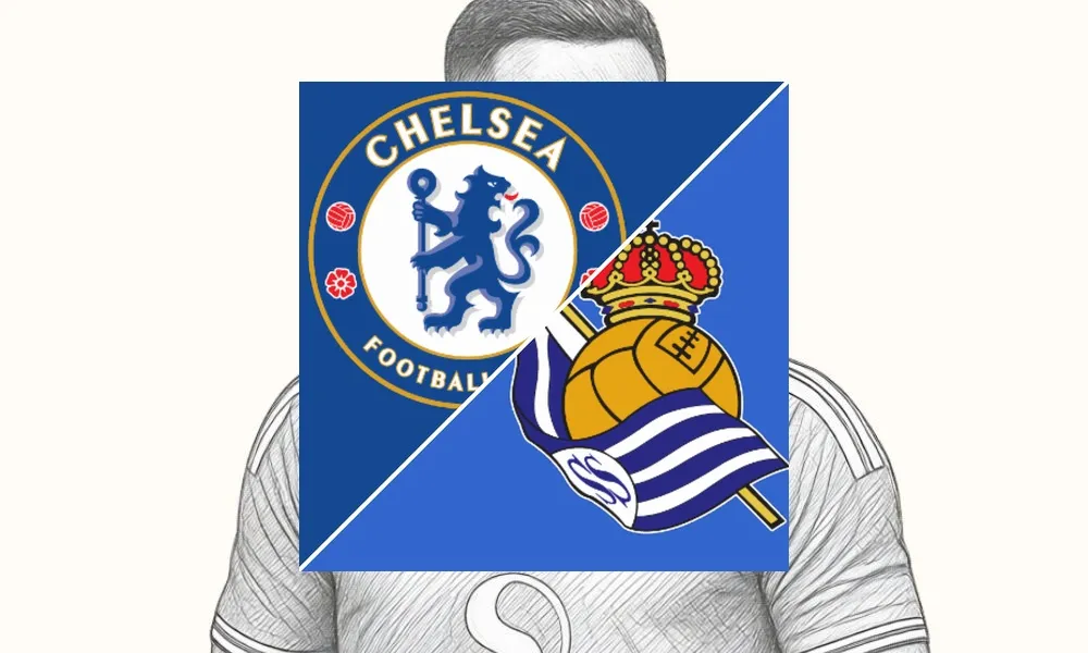 Ilustrasi pertandingan Chelsea vs Real Sociedad di Stamford Bridge dalam laga uji coba pramusim