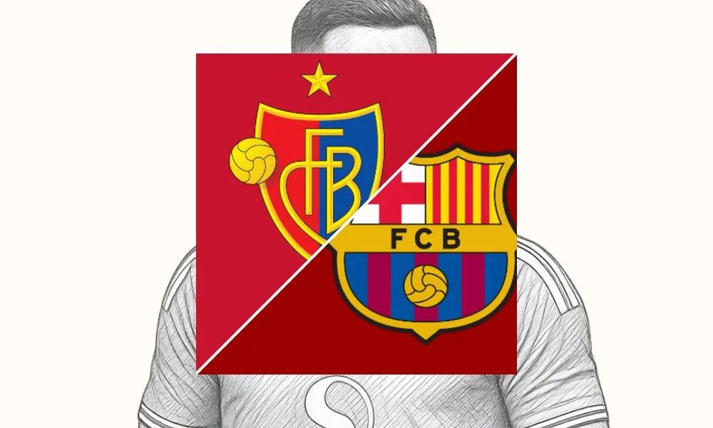 Ilustrasi pertandingan FC Basel vs Barcelona dalam laga uji coba pramusim