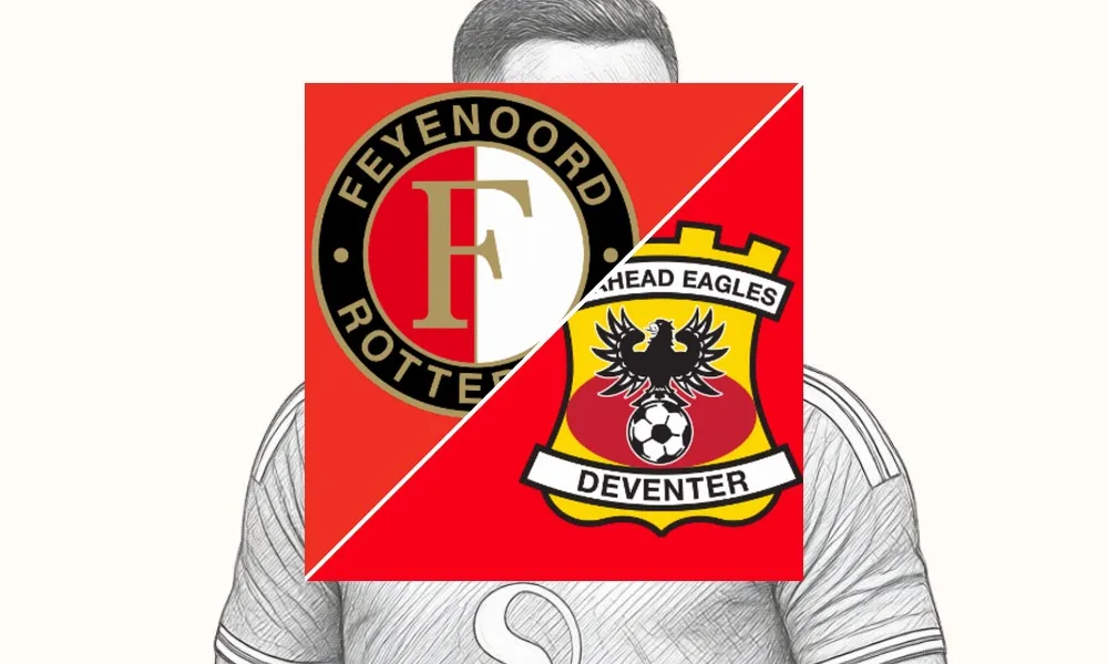 Ilustrasi pertandingan Feyenoord vs Go Ahead Eagles di stadion De Kuip Eredivisie
