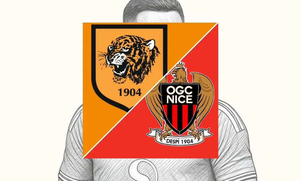 Ilustrasi pertandingan Hull City vs Nice di The MKM Stadium dalam laga pramusim