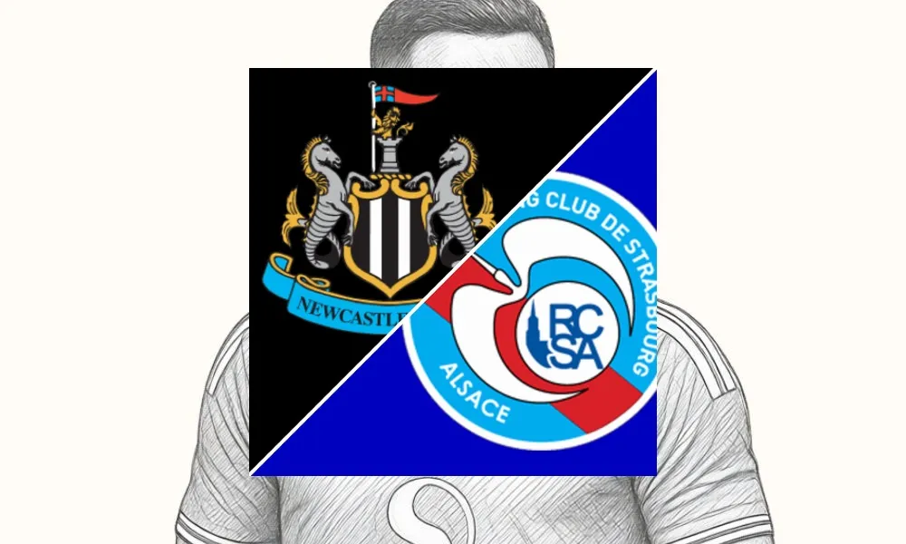 Ilustrasi pertandingan Newcastle United vs Strasbourg dalam laga uji coba pramusim