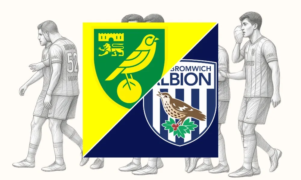 Ilustrasi pertandingan Norwich City vs West Brom di stadion Carrow Road dalam ajang EFL Championship