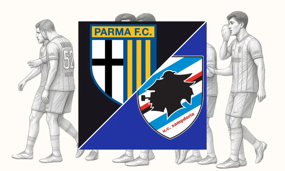 Ilustrasi pertandingan Parma vs Sampdoria di Stadion Ennio Tardini