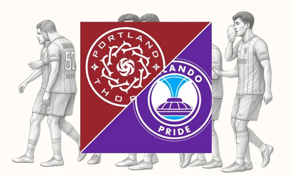 Ilustrasi pertandingan Portland Thorns vs Orlando Pride di ajang NWSL di stadion Providence Park