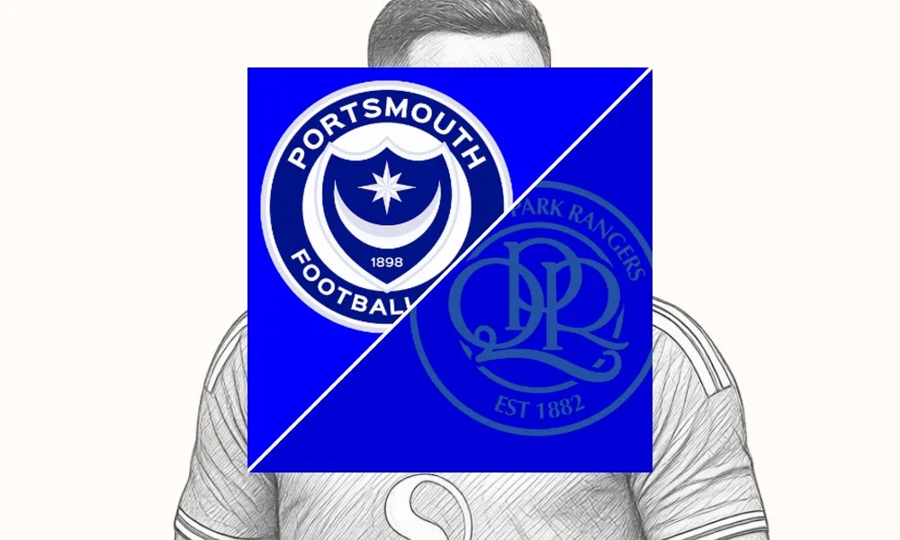 Ilustrasi pertandingan Portsmouth vs QPR di stadion Fratton Park dalam ajang EFL Championship