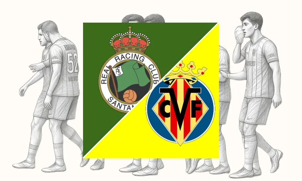 Ilustrasi pertandingan Racing Santander vs Villarreal di ajang LaLiga