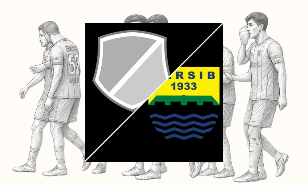 Ilustrasi pertandingan Sabah FC vs Persib di ajang uji coba pramusim