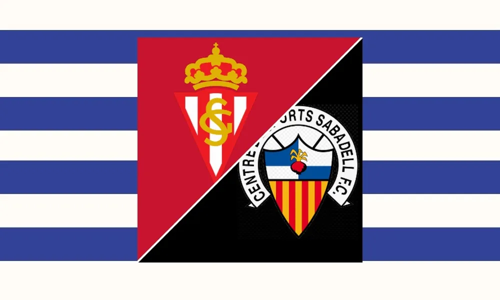 Ilustrasi pertandingan Sporting Gijon vs CD Sabadell di Spanish LALIGA 2