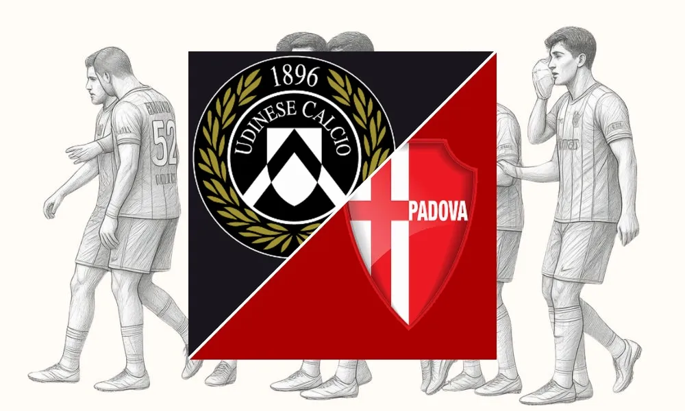 Ilustrasi pertandingan Udinese vs Padova di ajang Coppa Italia