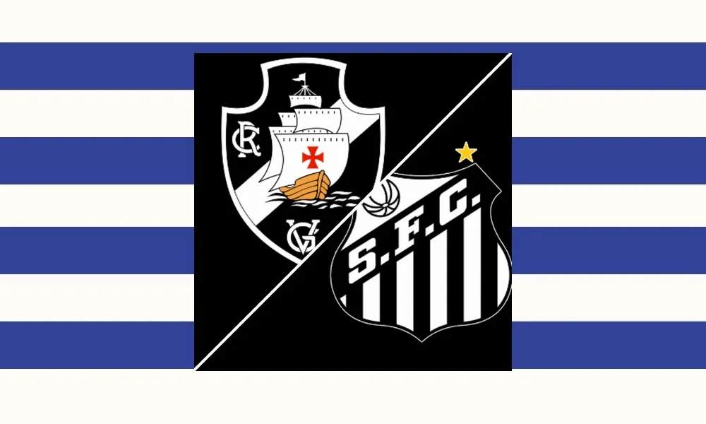 Ilustrasi pertandingan Vasco da Gama vs Santos di Brazil Serie A di Estádio São Januário