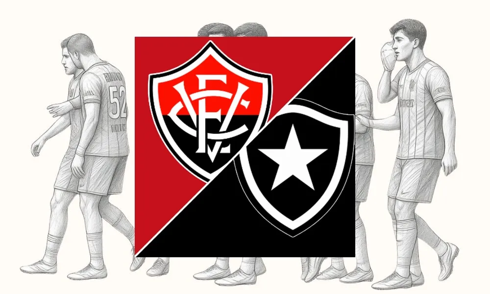 Ilustrasi pertandingan Vitória vs Botafogo di Liga Brasil Serie A