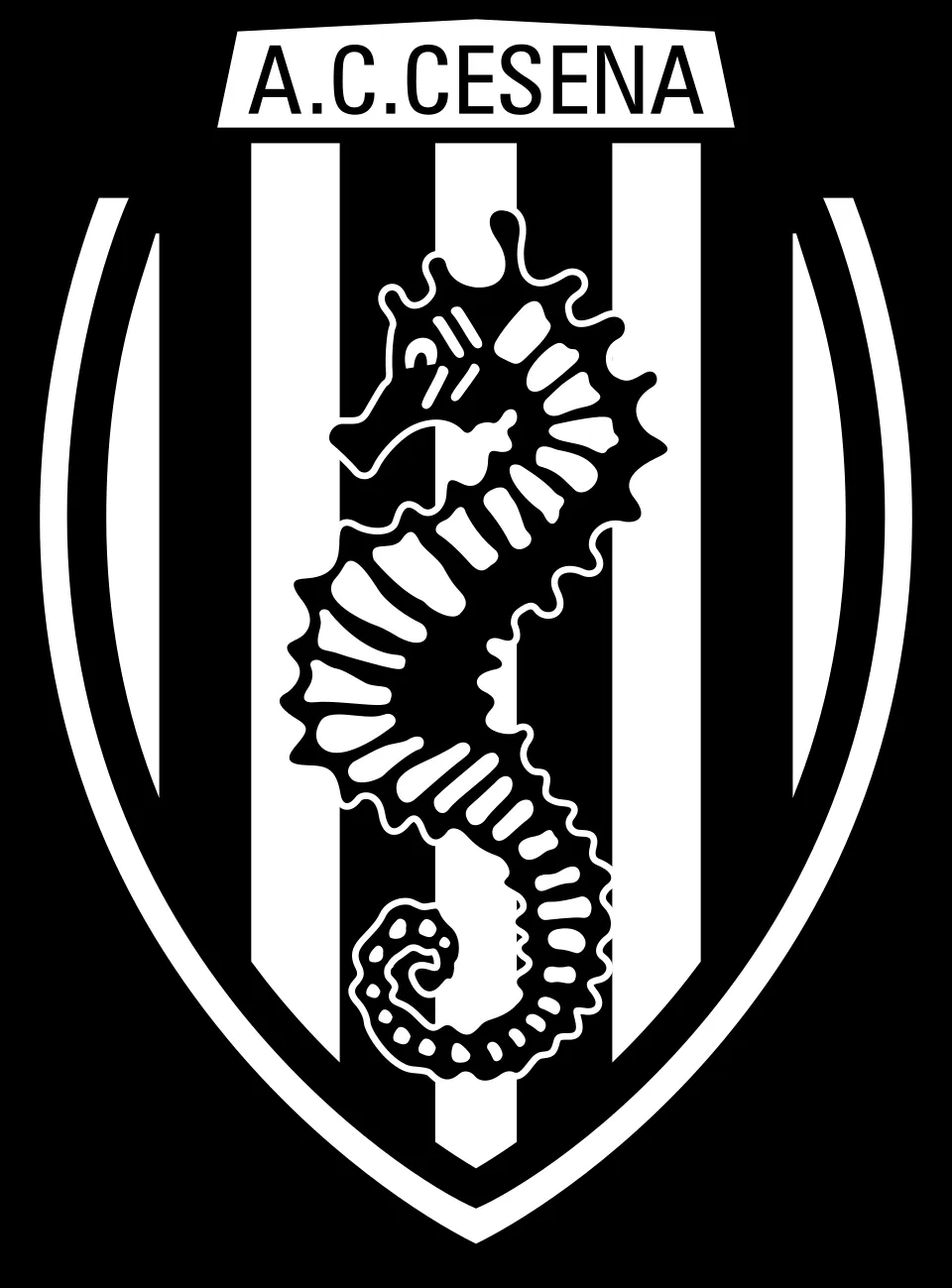 Stadion dan lambang klub AC Cesena di wilayah Emilia Romagna Italia