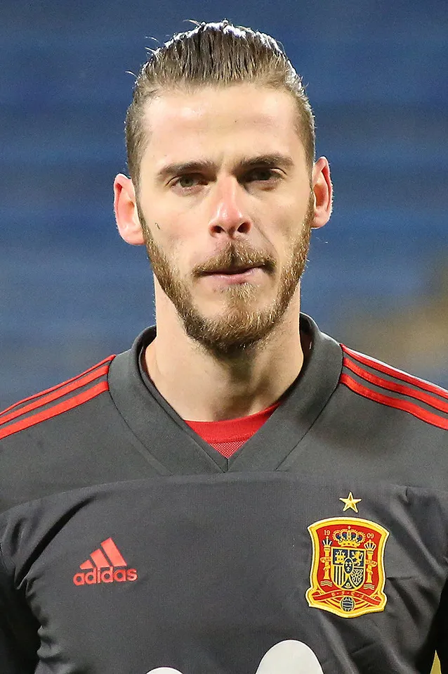 Penjaga gawang Fiorentina David de Gea bersiap menghadapi pertandingan