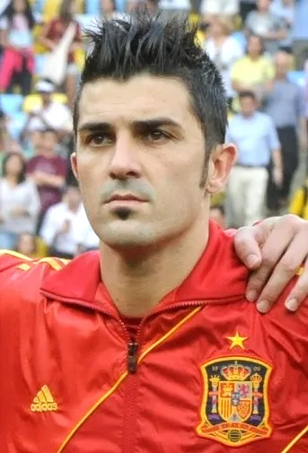 Mantan penyerang timnas Spanyol David Villa saat menjalani karier sepak bola