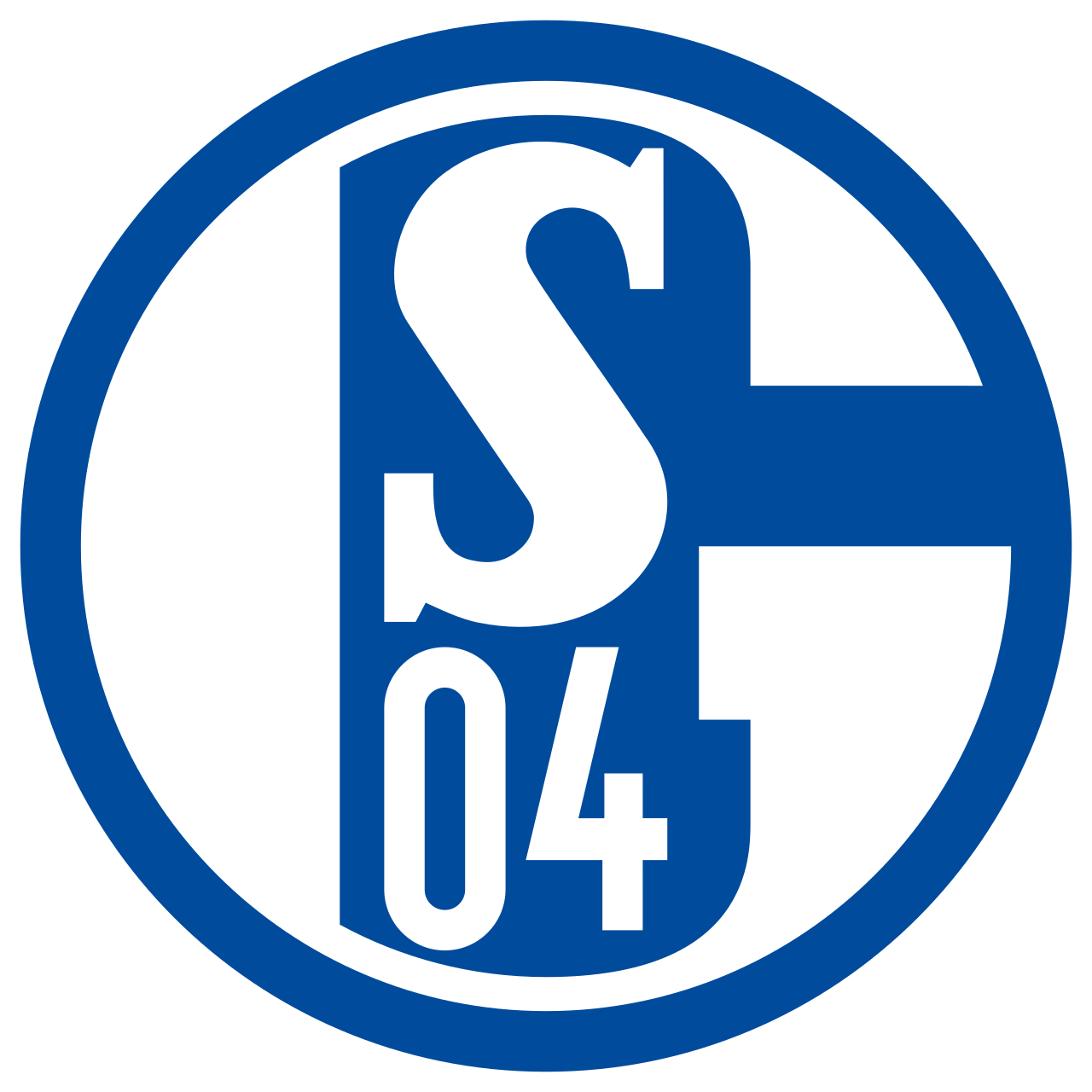 Lambang resmi klub sepak bola profesional asal Jerman FC Schalke 04