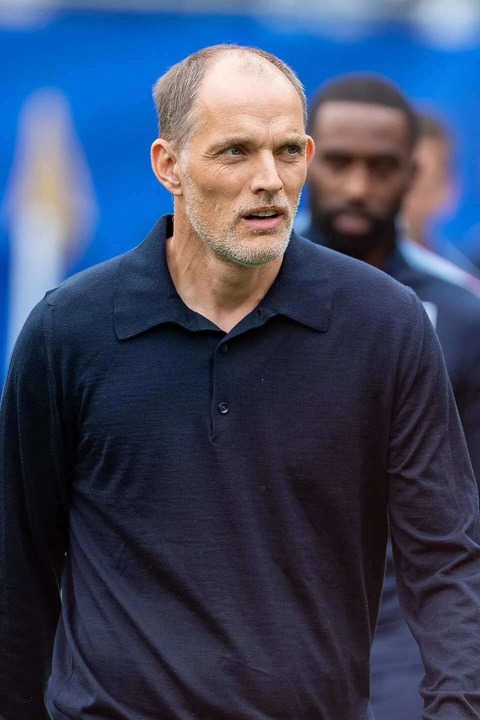 Thomas Tuchel saat memimpin sesi latihan tim sepak bola