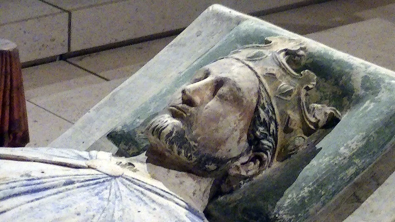 Ilustrasi patung atau lukisan Richard I of England sang Raja Inggris