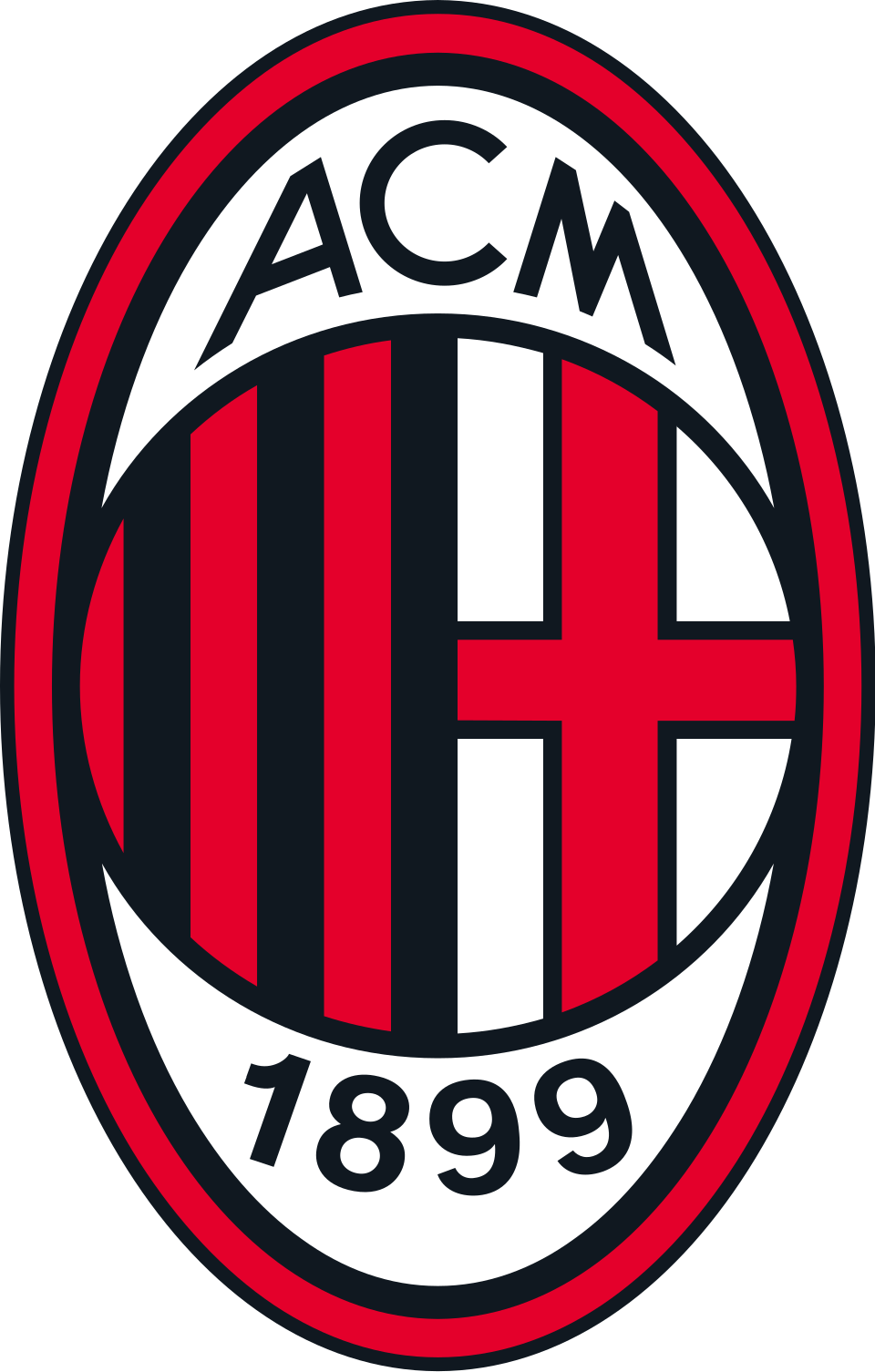 Skuad AC Milan sedang berlaga di Stadion San Siro