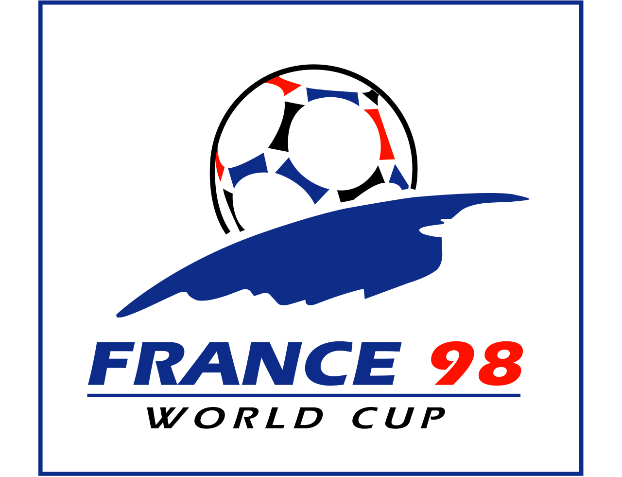 Suasana stadion dan trofi Piala Dunia 1998 di Prancis