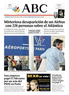 Gedung dan edisi surat kabar harian ABC di Spanyol