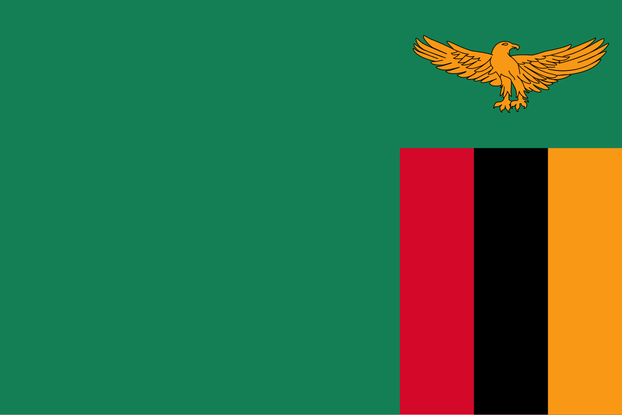 Skuad tim nasional sepak bola Zambia atau Chipolopolo dalam pertandingan resmi