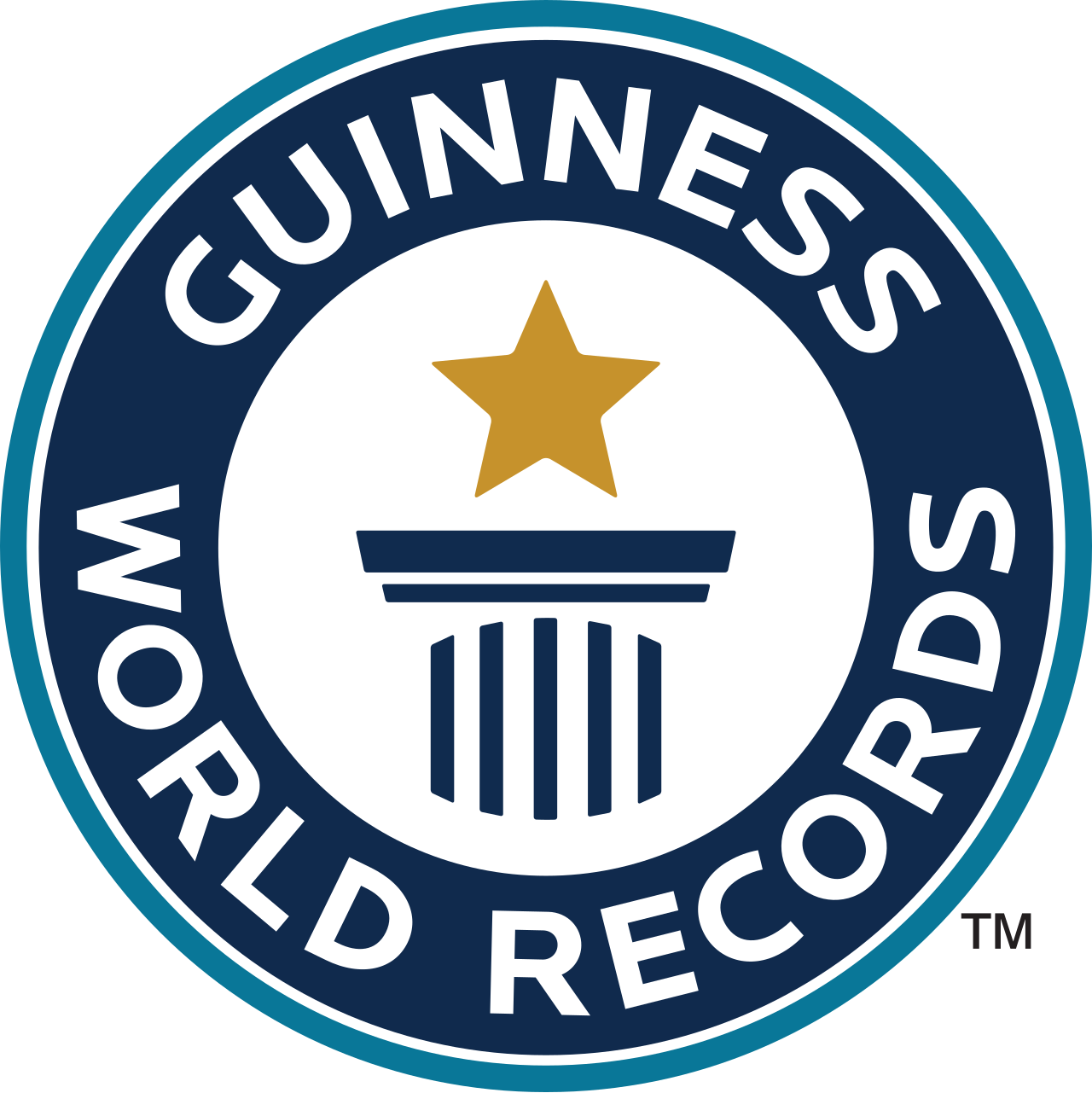 Logo dan buku Guinness World Records sebagai rujukan dunia