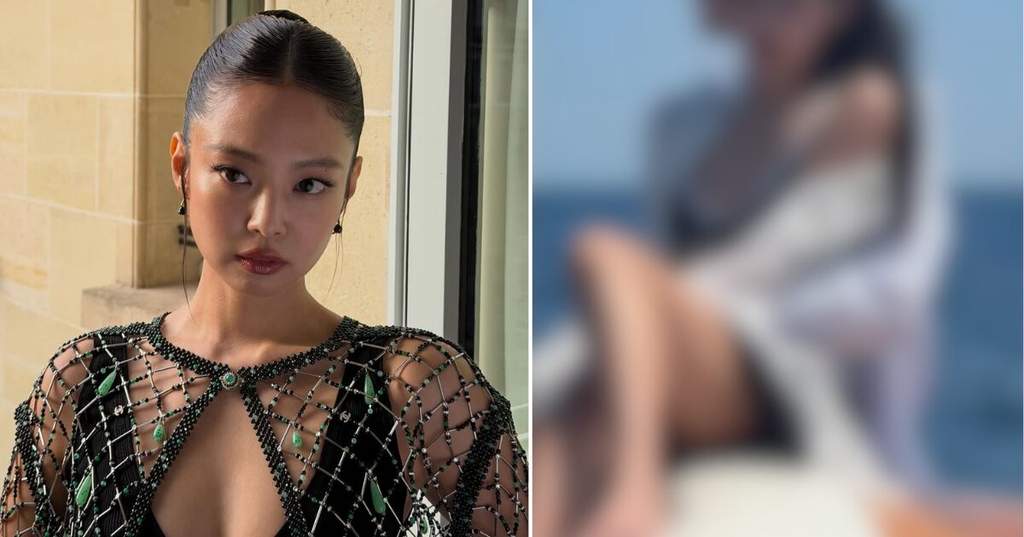 Jennie BLACKPINK saat memamerkan kedekatan dan kemesraan bersama aktor model Nah Kai untuk promosi lagu terbarunya Less Than a Lover.