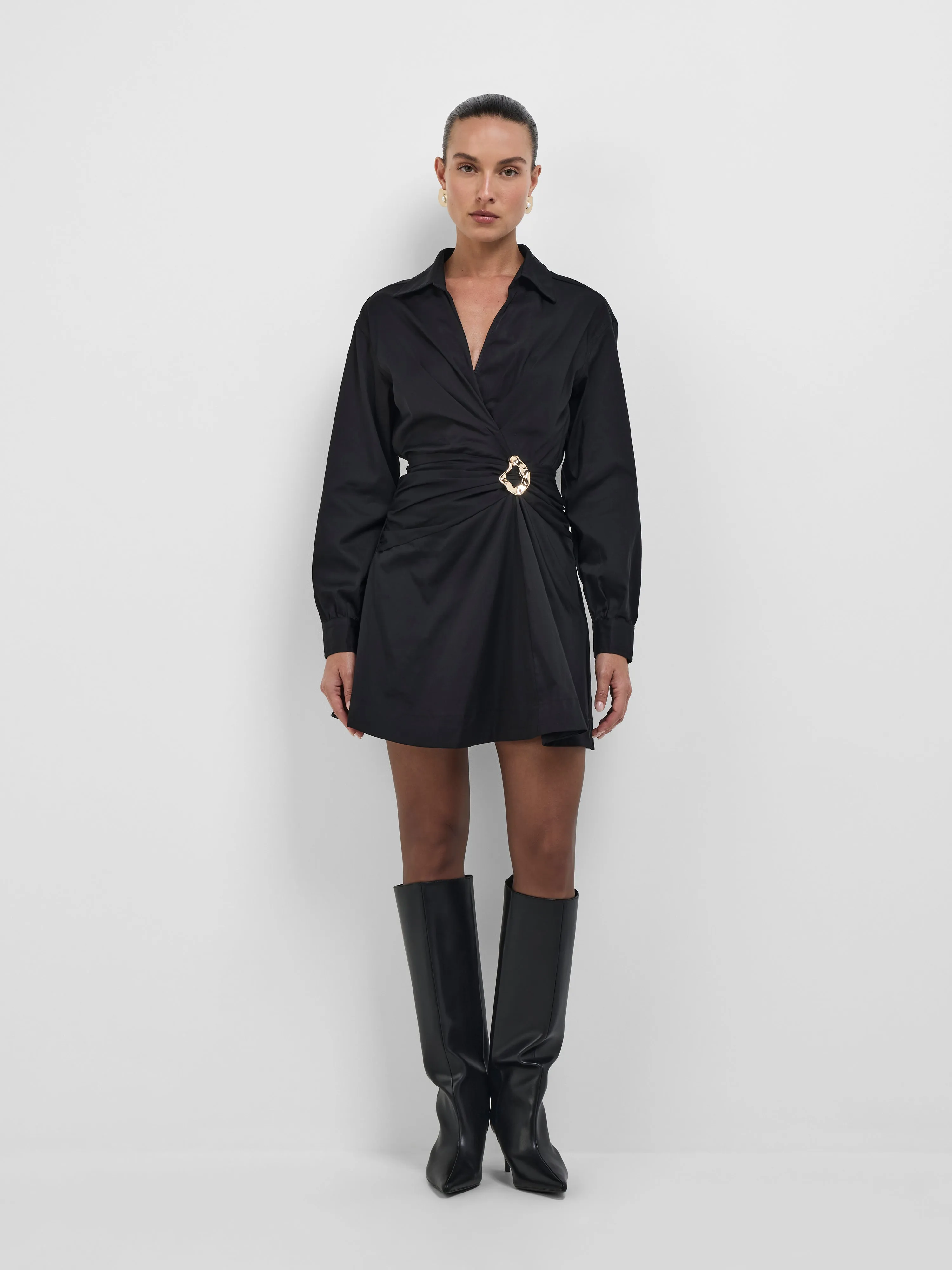 Montana Mini Dress warna hitam elegan koleksi terbaru dari Joy368